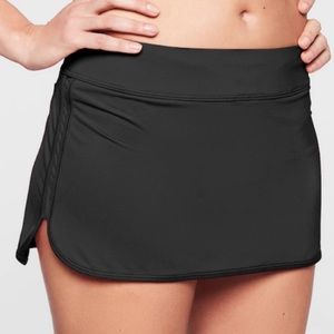 Athleta Tidal Swim Skirt, XL, Black